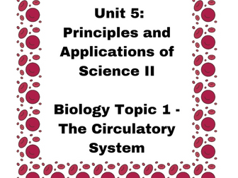 Level 3 BTEC Applied Science Unit 5 Biology Cardiovascular Workbook WITH ANSWERS