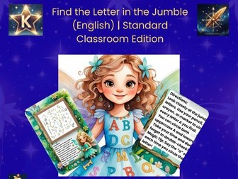 Find the Letter in the Jumble Worksheets | Alphabet Phonics EYFS | Standard Classroom Edition