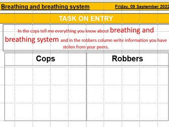 LESSON 6 - Breathing and breathing system