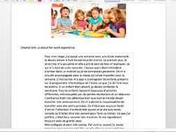 petits boulots et stage en entreprise
