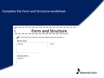 Music Form and Structure