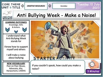 Anti-Bullying Week - Make a Noise
