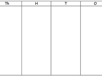 Double sided Place Value Grid