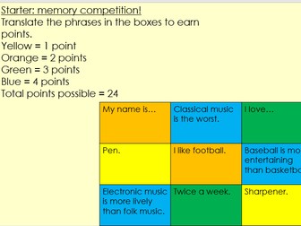 Spanish My School Topic Lesson 2