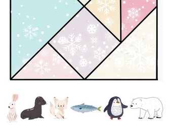 Winter animal Tangram