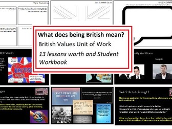 British Values unit of work