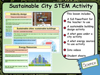 Sustainable City Plan STEM Activities & Lesson
