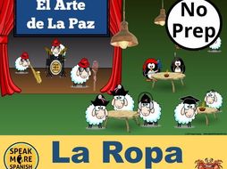 El Arte de la Paz. PowerPoint Games to Learn Spanish Vocabulary for LA ROPA. Juegos de vocabulario