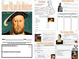 Henry Viii and his Ministers Revision Booklet