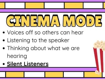 Classromom volume signs