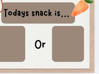 Snack sign - choice