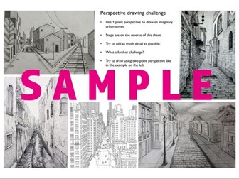 Perspective drawing cover/extension task