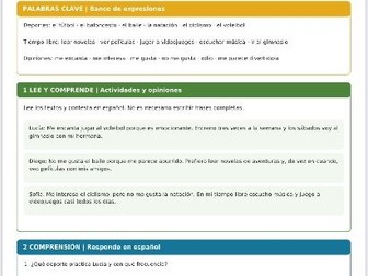 ¡Disfrutamos al máximo! | Spanish Sports & Free Time Revision Worksheet | KS3 / GCSE