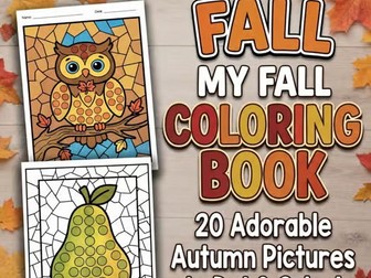Autumn Fall Coloring Pages Pumpkin, Scarecrow, Animal Coloring October Activitie
