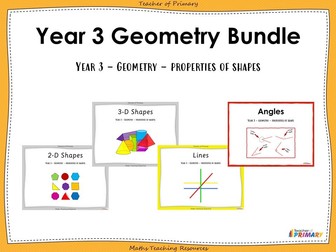 Year 3 Geometry Bundle