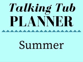 Summer Talking Tub Planner