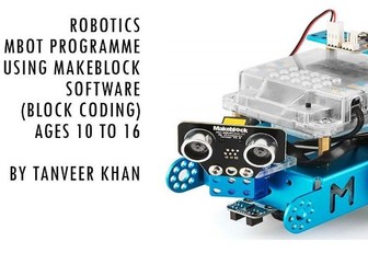 MBOT Block Coding with MakeBlock Software (24 slides with challenges included)