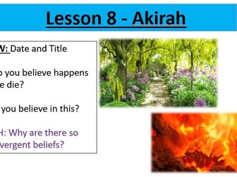 Akirah - Muslim Beliefs - Edexcel Spec B
