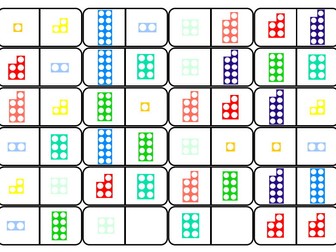 Numicon Dominoes – Number Recognition & Counting (KS1 / Lower KS2)