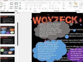 Edexcel A Level - Component 3, Section C 'Woyzeck' Context
