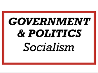 Edexcel Politics - Socialism