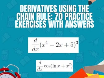 Chain Rule Worksheets for Calculus Students: Power, Exponential, Trig & More