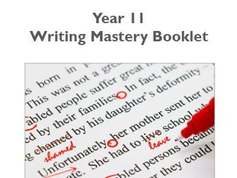 Year 11 Writing Mastery Booklet