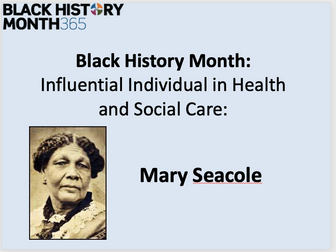 Mary Seacole Health and Social Care research BLM Black History Month