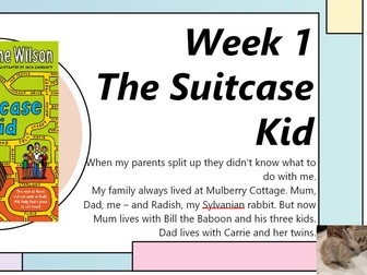 Jaqueline Wilson Suitcase Kid & Cliffhanger Shared Reading