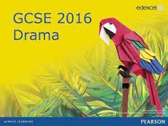 GCSE Drama Edexcel Component 3 Section A Writing Frames