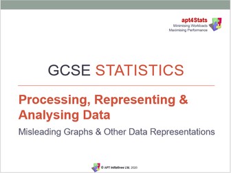 apt4Stats: PowerPoint for GCSE Statistics on MISLEADING GRAPHS AND OTHER DATA REPRESENTATIONS