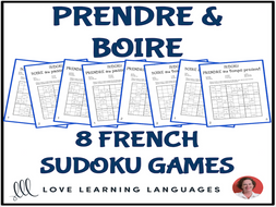 Prendre & Boire - Irregular French Verbs - Sudoku Puzzles | Teaching ...