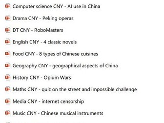 20-subject cross-curricula with Chinese