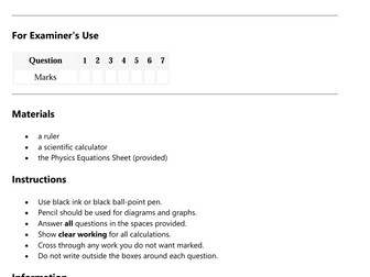 2026 Predicted Paper Bundle, AQA Combined Science  Paper 1