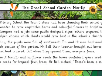 UKS2 Non-Fiction Reading Comprehension - About a Garden