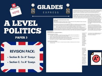 AQA A-Level Government & Politics 7152: A* Ideologies Model Essays [Paper 3]