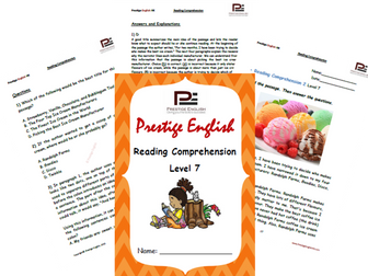 Reading Comprehension Book - Level 7