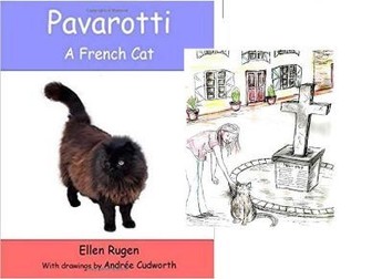 English & French dual language story of Pavarotti a French cat