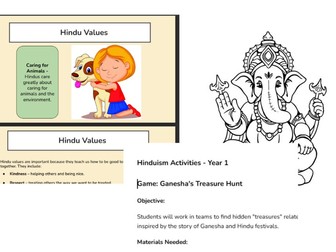KS1 Hindu Scheme of Learning: Activities, Teaching Slides, Colouring and Story