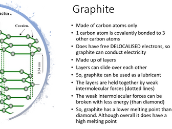 Allotropes of Carbon: Diamond, graphite, graphene, fullerenes: AQA 9-1