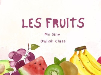 Fruits in French  + Frenglish  Quiz