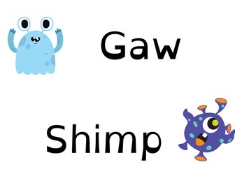 Real and Alien Words for Phonics Screen