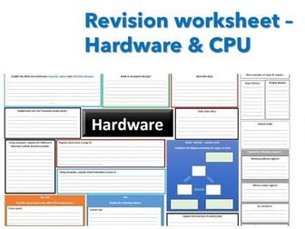Revision worksheet - Hardware & CPU