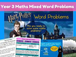 Year 3 Mixed Word problems - Harry Potter themed