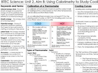 Lvl 3 Science BTEC Unit 2 Aim B KO