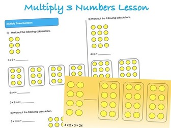 Year 4 Multiplication and Division - Multiply 3 Numbers Lesson