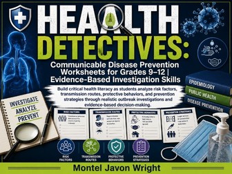 Communicable Diseases Worksheets | Disease Prevention & Outbreak Investigation Grades 9–12