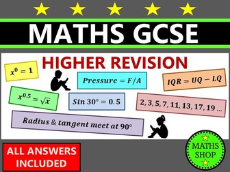 GCSE Maths Higher Exam Questions