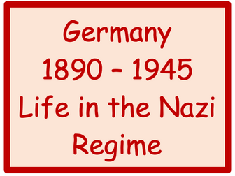 AQA Germany 1890-1945 Revision timeline
