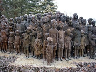 Why was the village of Lidice destroyed?